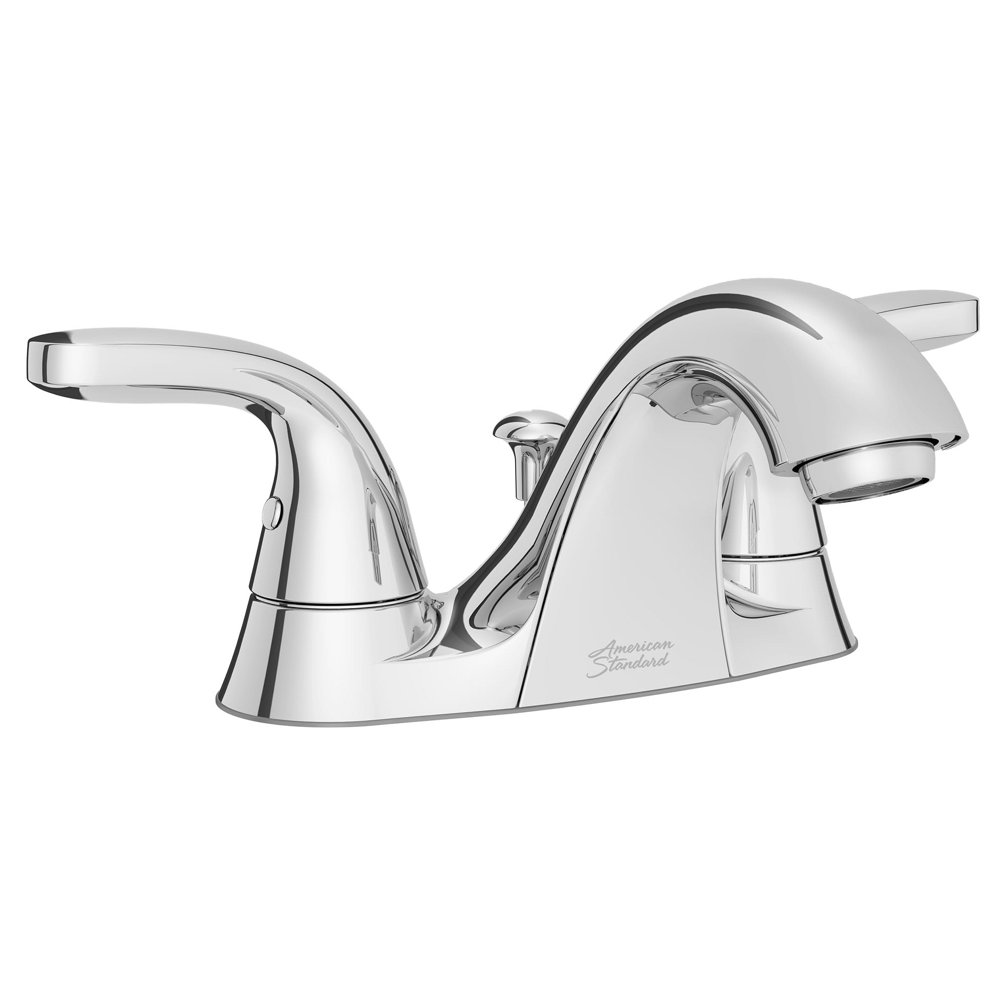 Cadet 20 GPM 4 In Centerset 2 Handle Bathroom Faucet 12 GPM with Plastic Drain CHROME